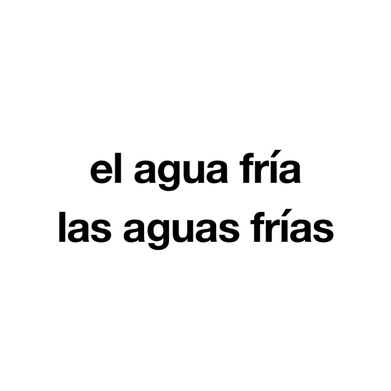 El agua es femenina y triple esdrújula | CapicúaFM.com